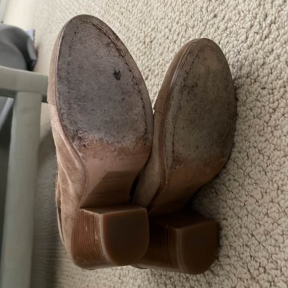 Rag & Bone Harrow Booties 36.5 Camel Suede - Picture 5 of 8